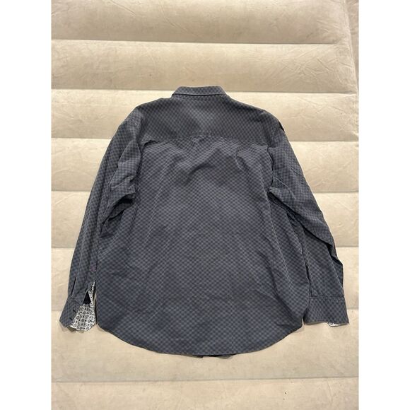Robert Graham 2XLT Tall Black Gray Long Sleeve Button up shirt - Picture 7 of 7